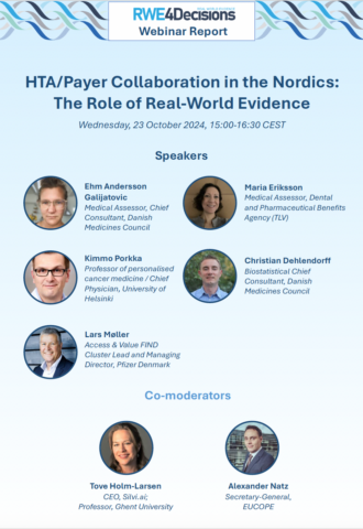 Webinar Report: HTA/Payer Collaboration in the Nordics: The Role of Real-World Evidence (23 October 2024)