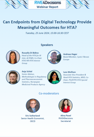 Webinar Report: Can Endpoints from Digital Technology Provide Meaningful Outcomes for HTA? (25 June 2024)